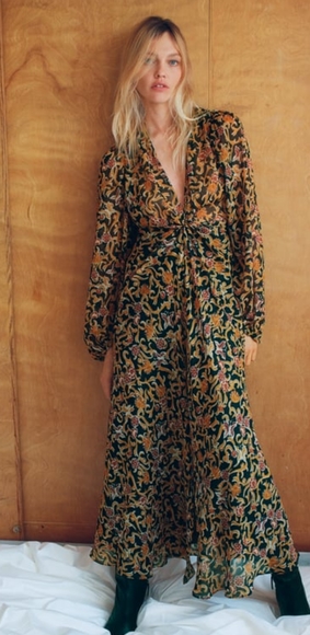 Zara | Dresses | Zara Oriental Print 